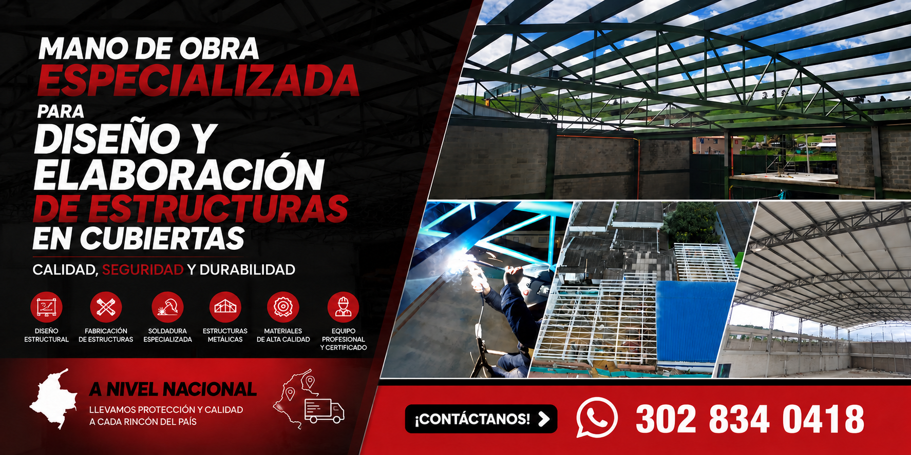 Diseno de estructura-para-cubiertas-JD Cubiertas en Bogota Colombia