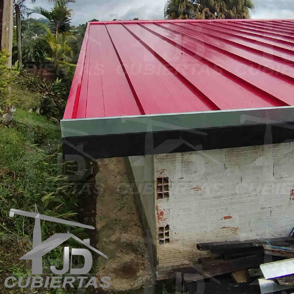 STANDING SEAM TEJA GRAFADA, EN OBRA SIN FIJACIONES A LA VISTA DE LATA DURABILIDAD EN CALIBRE 26 Bodegas, uso residencial, industrial