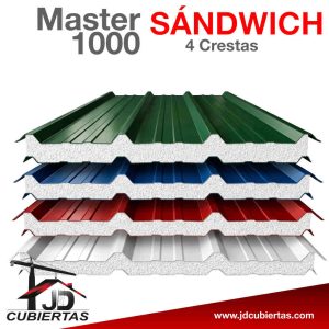 TEJA SANDWICH--EPS-MASTER-MIL- MASTER 1000- JD CUBIERTAS