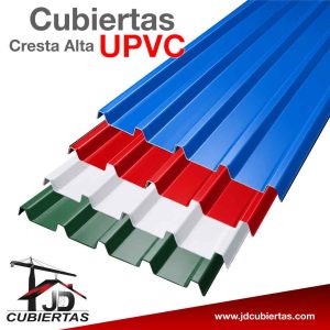 Tejas UPVC cresta Alta de colores envios a nivel Colombia JDCubiertas