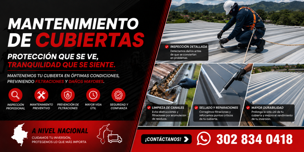 Impermeabilizaciones de superficies y amntenimiento JDCubiertas en Colombia