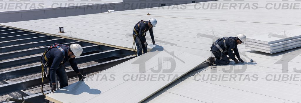 Instalacion-de-Panel-inyectado-sandwich-Panel-muro-JDCubiertas